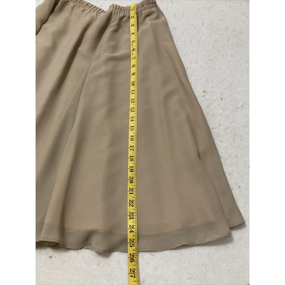 Special Occasion Skirt Suit Serbia Beige SZ 10P Lace Poly Crepe Poly - Picture 7 of 12